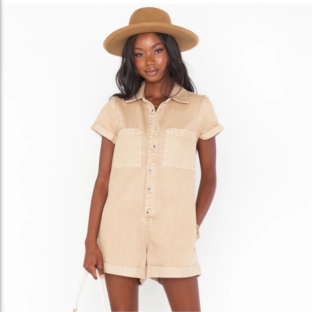 Show Me Your MuMu Range Tan Romper